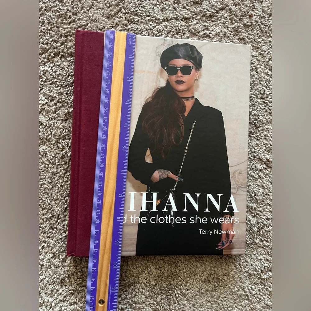 NWOT Rihanna Burgundy and Black hard back fashion book - Picture 5 of 8
